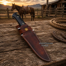Load image into Gallery viewer, Grimward D2 Micarta Bowie Knife – 13" Full Tang