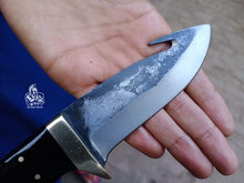 Load image into Gallery viewer, Gut hook knife with wood and brass handle.