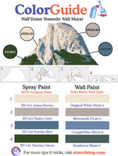 Load image into Gallery viewer, Half Dome Yosemite Wall Mural Stencil Set
