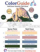 Load image into Gallery viewer, Half Dome Yosemite Wall Mural Stencil Set