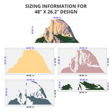 Load image into Gallery viewer, Half Dome Yosemite Wall Mural Stencil Set