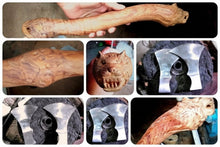 Load image into Gallery viewer, Hand Engraved Norse Viking Bearded Axe Set – Celtic Knot Steel Heads with Carved Hardwood Handles | JW SteelCrafts