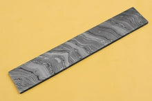 Load image into Gallery viewer, 9 Inch Damascus Steel Billet Bar 2 Inch Wide Pattern Welded Blank for Knife and Blade Making