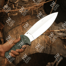 Load image into Gallery viewer, Hand-Forged J2 Stainless Steel Outdoor Utility Knife – Micarta Handle, Leather Sheath