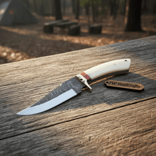 Load image into Gallery viewer, Hand Forged Knife-Steel Blade Camel Bone Handle