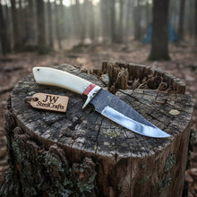 Load image into Gallery viewer, Hand Forged Knife-Steel Blade Camel Bone Handle
