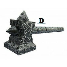 Load image into Gallery viewer, Hand made Damascus steel viking hammer Divine Enterprises