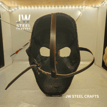 Load image into Gallery viewer, Handcrafted Metallic Skull Mask – Copper, Antique Gold &amp; Chrome Finish Variations