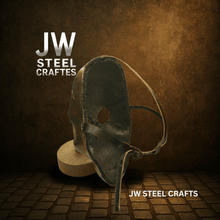 Load image into Gallery viewer, Handcrafted Metal Skull Mask: Choose Copper, Chrome or Antique Finish