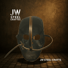 Load image into Gallery viewer, Handcrafted Metallic Skull Mask – Copper, Antique Gold &amp; Chrome Finish Variations