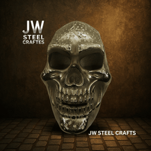 Load image into Gallery viewer, Handcrafted Metallic Skull Mask – Copper, Antique Gold &amp; Chrome Finish Variations