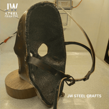 Load image into Gallery viewer, Handcrafted Metallic Skull Mask – Copper, Antique Gold &amp; Chrome Finish Variations