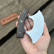 Load image into Gallery viewer, Handmade Ulu Chopper Knife — High Polished Stainless Steel Blade