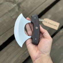 Load image into Gallery viewer, Handmade Ulu Chopper Knife — High Polished Stainless Steel Blade