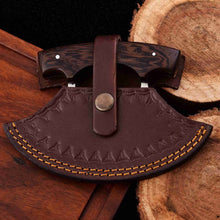 Load image into Gallery viewer, Handcrafted Ulu Chopper Knife – Wenge Wood Handle | Stainless Steel Blade | JW SteelCrafts
