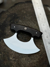 Load image into Gallery viewer, Handcrafted Ulu Chopper Knife – Wenge Wood Handle | Stainless Steel Blade | JW SteelCrafts