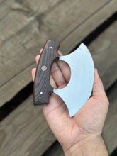 Load image into Gallery viewer, Handcrafted Ulu Chopper Knife – Wenge Wood Handle | Stainless Steel Blade | JW SteelCrafts