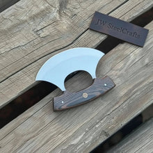 Load image into Gallery viewer, Handmade Ulu Chopper Knife — High Polished Stainless Steel Blade