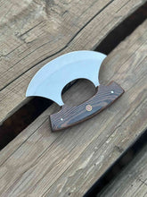 Load image into Gallery viewer, Handcrafted Ulu Chopper Knife – Wenge Wood Handle | Stainless Steel Blade | JW SteelCrafts