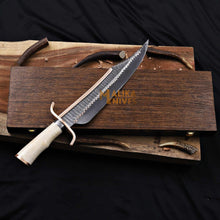Load image into Gallery viewer, Copper Damascus Alamo Musso Bowie Knife
