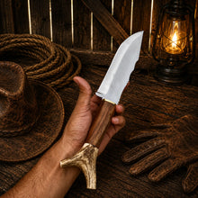 Load image into Gallery viewer, Bowie Knife Handmade | Frontier Inspired Antler Handle