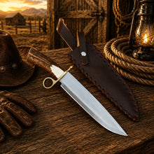Load image into Gallery viewer, Handmade Bowie Knife D2 Steel Real Stag Antler Handle