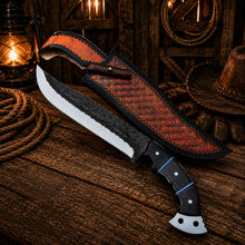 Load image into Gallery viewer, Custom Hunting Knife D2 Steel Cowboy Style Fixed Blade Knife