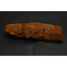 Load image into Gallery viewer, Handmade Damascus Chef Knife Set of 8 with Leather Roll, Full Tang Culinary Knife Collection with Red Wood Handles – JW SteelCrafts