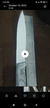 Load image into Gallery viewer, Handmade Damascus Fixed Blade Knife — Full Tang, Leather Sheath