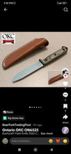 Load image into Gallery viewer, Handmade Damascus Fixed Blade Knife — Full Tang, Leather Sheath
