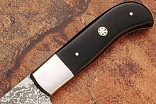Load image into Gallery viewer, Handcrafted Damascus Steel Chef Knife, Black Resin Handle, Japanese Kitchen Blade by JW SteelCrafts