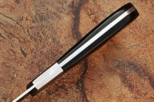 Load image into Gallery viewer, Handcrafted Damascus Steel Chef Knife, Black Resin Handle, Japanese Kitchen Blade by JW SteelCrafts