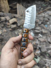 Load image into Gallery viewer, Handmade Damascus Mini EDC Knife — Everyday Carry Survival Tool