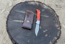 Load image into Gallery viewer, Handmade Damascus Steel Folding Knife – 4 Premium Handle Variations