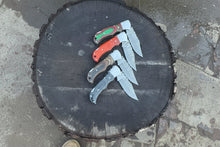 Load image into Gallery viewer, Handmade Damascus Steel Folding Knife – 4 Premium Handle Variations