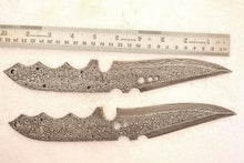 Load image into Gallery viewer, Handmade Damascus Steel Hunting Knives Fixed Blank Blades / Knife Making Material DK-0120