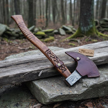 Load image into Gallery viewer, Handmade Damascus Steel Tomahawk Axe