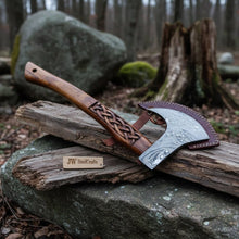 Load image into Gallery viewer, Handmade Damascus Steel Tomahawk Axe
