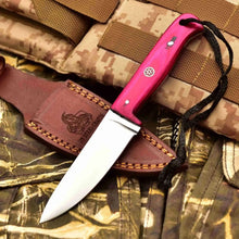 Load image into Gallery viewer, Stainless Steel Hunting Knife – Multiple Handle Colors | JW SteelCrafts