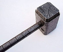 Load image into Gallery viewer, Handmade Full Damascus Steel Hammer – Great Piece of Art MB-0013