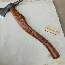 Load image into Gallery viewer, Custom Handmade 20" Damascus steel Best Bearded  Felling Hatchet Axe