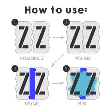 Load image into Gallery viewer, Alphabet Letter Stencil Kit