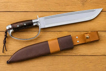 Load image into Gallery viewer, 18-Inch D2 Steel D-Guard Bowie Knife with Rosewood Handle