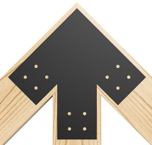 6x6 Structural Design Timber Truss Brackets for 6x6 Posts, 6" Timber Truss Brackets, 6x6 Fan Bracket