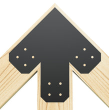 Load image into Gallery viewer, Chamfered Design Dog Eared Timber Truss Brackets for 8x8 Posts, 8&quot; Timber Truss Brackets