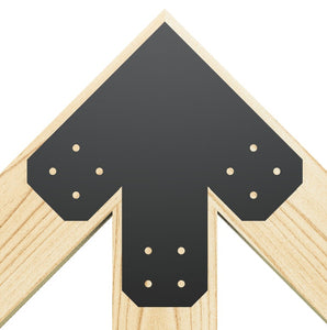 6x6 Chamfered Design Dog Eared Timber Truss Brackets for 6x6 Posts, 6" Timber Truss Brackets, 6x6 Timber Fan Bracket