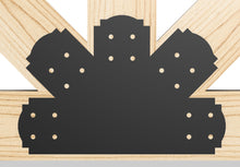 Load image into Gallery viewer, Decorative Design Timber Truss Brackets for 6x6 Posts, 6&quot; Timber Truss Brackets