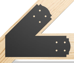 Decorative Design Timber Truss Brackets for 6x6 Posts, 6" Timber Truss Brackets