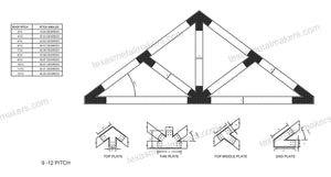 6x6 Structural Design Timber Truss Brackets for 6x6 Posts, 6" Timber Truss Brackets, 6x6 Fan Bracket