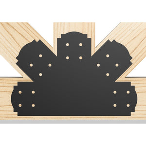 6x6 Decorative Design Timber Truss Brackets for 6x6 Posts, 6" Timber Truss Brackets, 6x6 Timber Fan Bracket